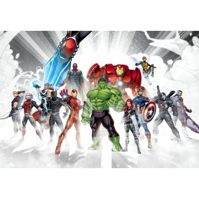 Afbeelding van Komar Fotobehang Avengers Unite 368x254 cm (breedte x hoogte), inclusief pasta (1 stuk)