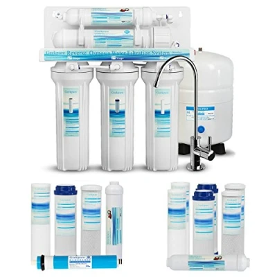 Afbeelding van Geekpure 5 traps omgekeerde osmose drinkwaterfiltersysteem 75GPD Plus extra 7 filters