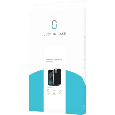 Afbeelding van Just in Case Soft Design Motorola Moto G14 Back Cover Zwart