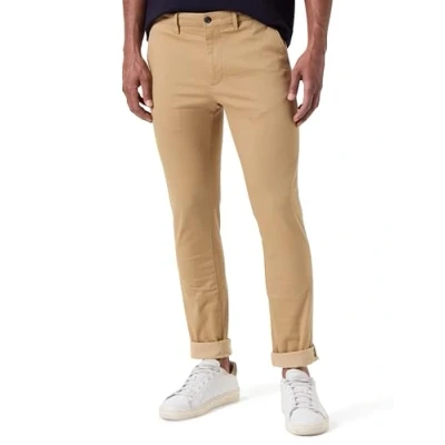 Afbeelding van Tommy Hilfiger Heren Chino Bleecker bedrukte structuur geweven broek, geel, 29W/29L, Klassieke Khaki, 29W / 29L