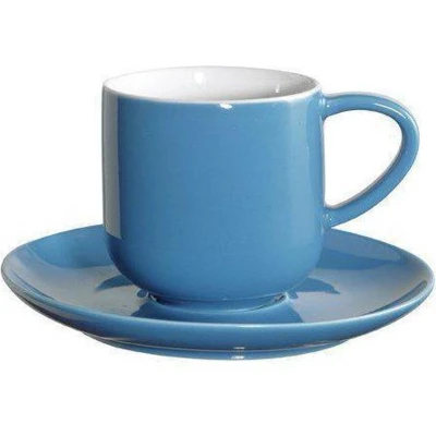 Afbeelding van Espressokop ASA Selection Coppa met Schotel Turquoise (Set van 2)