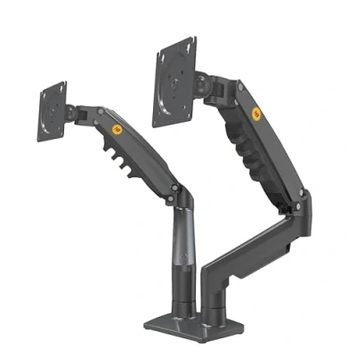 Afbeelding van E ERGOsolid NB F160 0 Verstelbare Gasveerbevestiging voor Twee 17&quot; 27&quot; LED LCD PC Monitoren, Eén maat,Zwart
