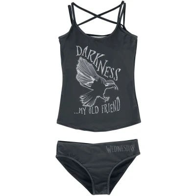Afbeelding van Wednesday Darkness... My old friend Bikini Set zwart L