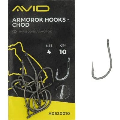 Afbeelding van Avid Carp Armorok Hooks Chod (10 pcs) Maat : size 4