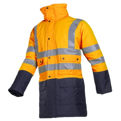 Afbeelding van Sioen 2006 Stormflash winter regenparka Oranje/marine, maat EEL/XXL
