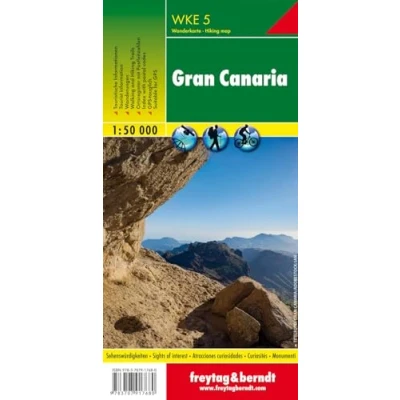 Afbeelding van F&amp;B WKE5 Gran Canaria Noord &amp; Zuid 2 kaartenset: wandelkaarten 1:50 000