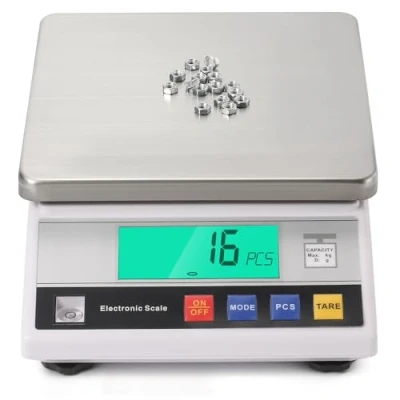 Afbeelding van Wetenschappelijke Analytische Balans met Hoge Precisie 0,1 g Digitale Elektronische Industriële Slimme Laboratoriumweegschaal Tel en Tarrafunctie Ideaal voor Laboratorium/Juwelen (10KG)