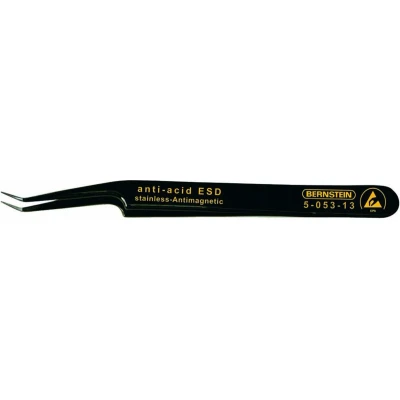 Afbeelding van Bernstein Tools for Electronics 5 053 13 SMD pincet 51 SA ESD Super spits, schuin gebogen 110 mm