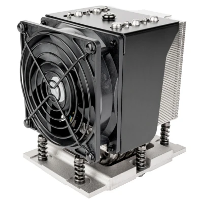 Afbeelding van SilverStone Technology XE04 SP5 4U SFF server/werkstation CPU koeler voor Intel AMD fitting, SST SP5B (zwart + zwart)
