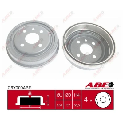 Afbeelding van ABE Remtrommel C6X000ABE