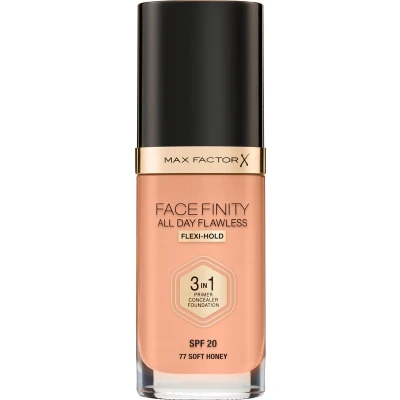 Afbeelding van Max Factor Facefinity 3 in 1 Foundation N77 Soft Honey