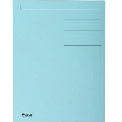 Afbeelding van Exacompta Dossiermap Foldyne Ft 24 X 35 Cm (voor Folio), Lichtblauw, Pak Van 50 Stuks