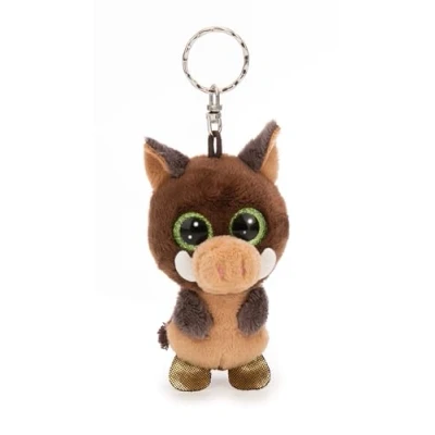 Afbeelding van Glitterbol LOVE olifant lichtgrijs 6,5 cm Sneeuwbol, Glimmervlo Geweldig cadeau idee