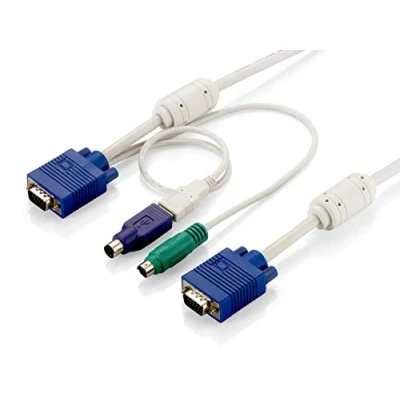 Afbeelding van LevelOne Level One ACC 2103 Kabelset voor KVM 0830/1630 VGA 2xPS2, 5m, schakelaar kabel
