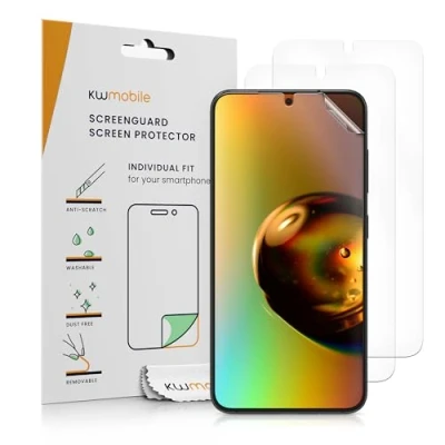 Afbeelding van kwmobile 3x screenprotectors geschikt voor Samsung Galaxy S25 beschermende folie smartphone