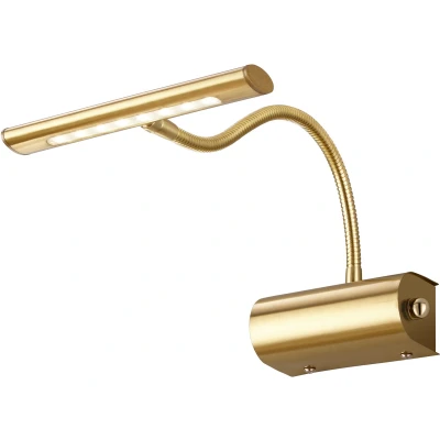 Afbeelding van Trio Led wand leeslamp Curtis messing mat 279770108