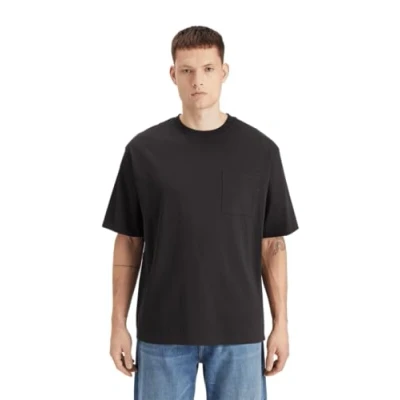 Afbeelding van Scotch &amp; Soda CORE 3 Crosses Loose FIT Pocket Tshirt basic, Heren, Maat: XL, Black
