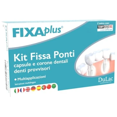 Afbeelding van Dulàc KIT FISSA PONTI, Capsule en Denti a Perno, Cemento Dentale Provvisorio, Medisch Hulpmiddel CE, Multiapplicatie, Maximale Hechting, Auto uitsluitend, Gemaakt in Italië