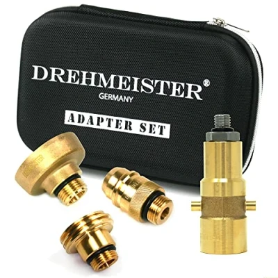 Afbeelding van Drehmeister LPG adapterset M12 tankadapter met etui alle Europa autogas adapter (M12/W21.8)