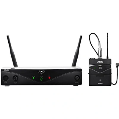 Afbeelding van AKG WMS420P, ISM Presenter Set, 863,1 864,9 MHz Draadloos systeem met lavalier