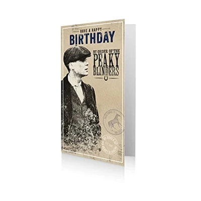 Afbeelding van Danilo Promoties Verjaardagskaart, Peaky Blinders Multi,9 x 5