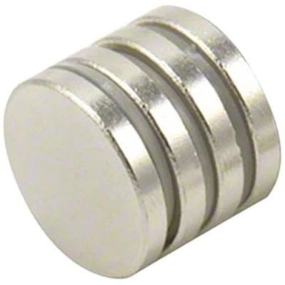 Afbeelding van Samarium Kobaltmagneet voor motoren, elektromotoren, turbomarails en sensoren, 20 mm diameter x 3 dik, kg trekken, verpakking van 4 stuks