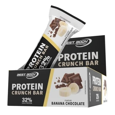 Afbeelding van Best Body Nutrition Protein Crunch Bar 33% (12x35g) Banana Chocolate Repen Eiwit