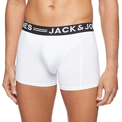 Afbeelding van Jack &amp; Jones Trunks Sense Unterhose Onderbroeken, Heren, Maat: XL, Weiß