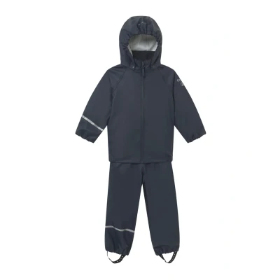 Afbeelding van Celavi Rainwear SET Recycle Regenjas voor kinderen, Maat: 80, Dark navy