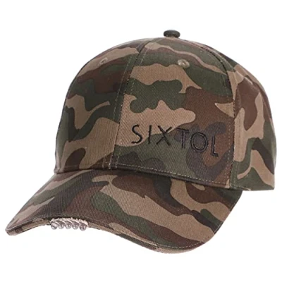Afbeelding van SIXTOL B Cap honkbalpet met ledlicht, 25 lm, opladen via USB, universele maat, camouflagekleur, Eén maat