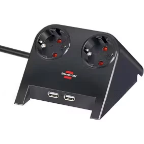 Afbeelding van Stekkerdoos 2 voudig USB