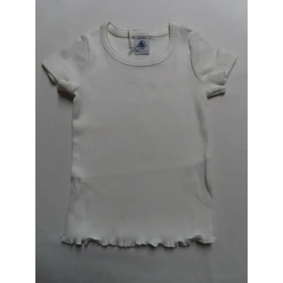 Afbeelding van Petit Bateau T shirt Wit Meisje 2 jaar 86