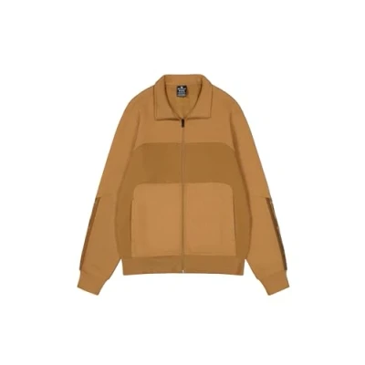 Afbeelding van Champion Legacy C Tech (220393) Soft Compact Poly Fleece Full Zip High Neck Sweatshirt, Tabak (Tbo), L Heren FW24,