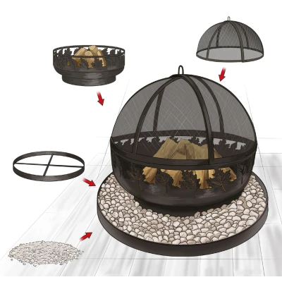 Afbeelding van 80 cm Fire Bowl “TORONTO Meerdere afmetingen beschikbaar