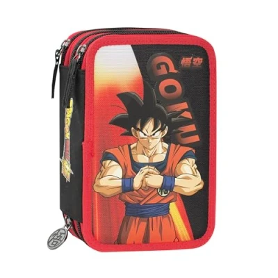 Afbeelding van Dragon Ball Z Gevuld Etui, Super 3 ritsen 20 x 13 7 cm Polyester