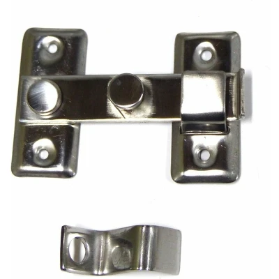 Afbeelding van Door Hasp EDM Omkeerbaar Staal Verchroomd (8 cm)