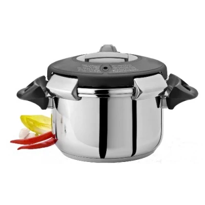 Afbeelding van Artame ART38304 Stoomsnelkookpan, Ovni drukkookapparaat, alle warmtebronnen, inductie, roestvrij staal, Ø 24 cm, 4 l