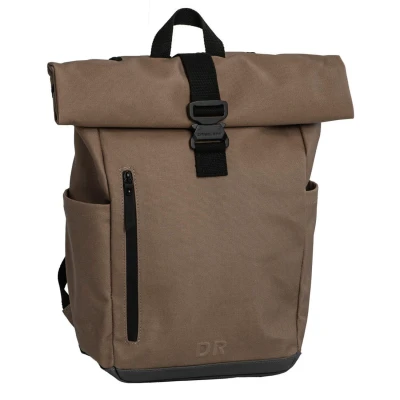 Afbeelding van Daniel Ray Griffith Coated Canvas Rolltop Laptoprugzak Taupe