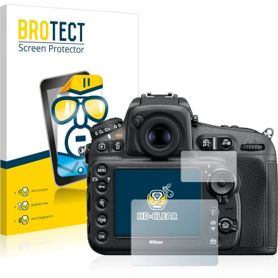 Afbeelding van BROTECT Screenprotector voor Nikon D810 Folie Beschermfolie transparant (2 Stuks)