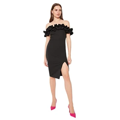 Afbeelding van Trendyol Etuijurk, Dames, Maat: 40, Black