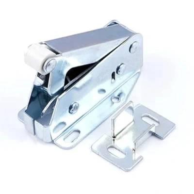 Afbeelding van 10 stcs staal nylon roller catcher touch latch loft deur vangst luik duwslatend auto gesprongen kast duw om te openen
