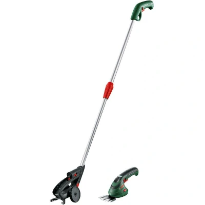 Afbeelding van Bosch Home and Garden Isio Grasschaar, Struiksnoeischaar Accu Incl. accu, oplader, Met verlenging, grasschaar hulpstuk 3.6 V Li ion