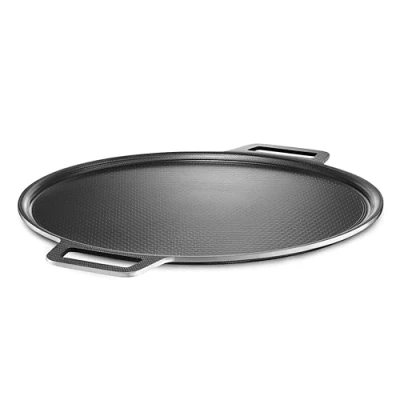 Afbeelding van HexClad Hybride anti aanbak pizzastaal voor pizza&#039;s en flatbreads tot 14 inch, oven barbecue grillbestendig 1000 graden Fahrenheit