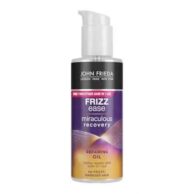 Afbeelding van John Frieda Frizz Ease Haarolie Wunder Repair Serie Inhoud: 100 ml Anti kroes effect Haartype: weerbarstig, frizzy, beschadigd, beschadigd