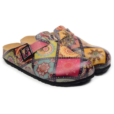 Afbeelding van GOBY Sterren Patroon Clogs Slippers Hoge kwaliteit Handmade Maat 42
