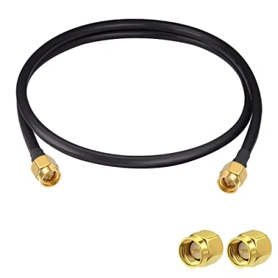 Afbeelding van Vecys SMA Antenne Verlengkabel Male naar Pigtail Kabel WLAN RG58 3ft/1M voor WiFi Draadloos Netwerk 2G 3G 4G Router GSM Bluetooth LAN