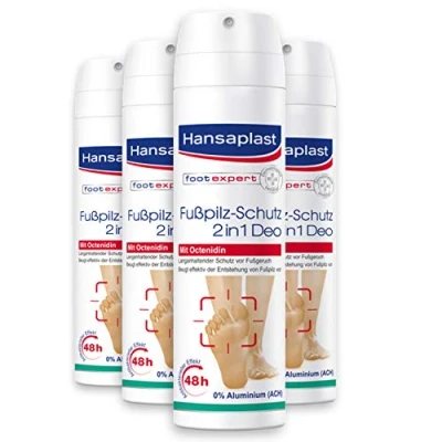 Afbeelding van 4x Hansaplast Fußpilzschutz 2in1 Deo 150 ml B01MUF4OXN Flasche (150 ml)