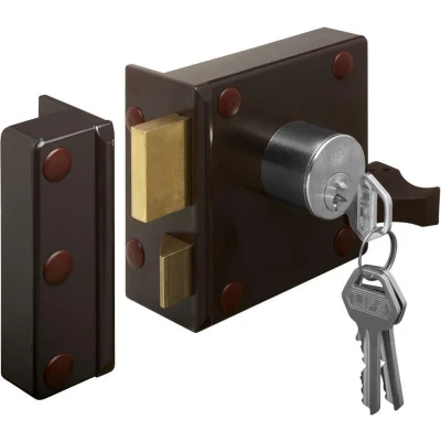 Afbeelding van Lips 1753 Cilinderoplegslot met vaste buitencilinder dag en nachtschoot SKG** DM 50mm draairichting 1. 7956049