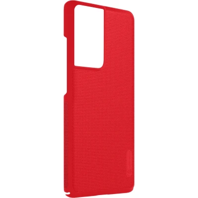 Afbeelding van Nillkin Hoesje geschikt voor Samsung Galaxy S21 Ultra Super Frosted Shield Back Cover Rood