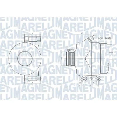 Afbeelding van Magneti Marelli Alternator/Dynamo 063731934010
